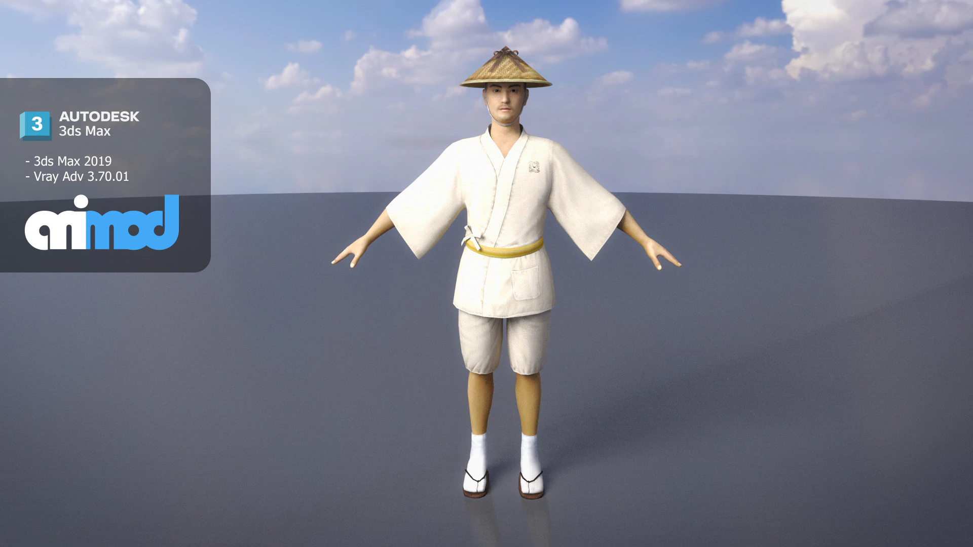 Porter Costume 3D Model .c4d .max .obj .3ds .fbx .stl .blend 