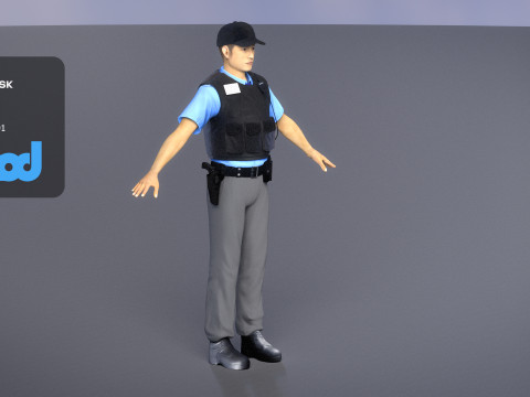 Security Guard 3Dモデル