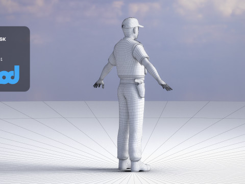 Security Guard 3Dモデル