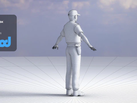 Security Guard 3D Model