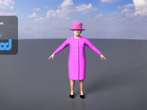 Queen Elizabeth 3D Model