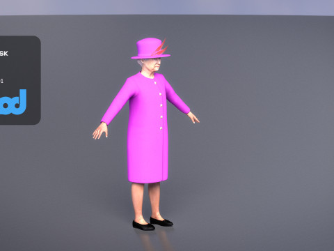 Queen Elizabeth 3D 模型