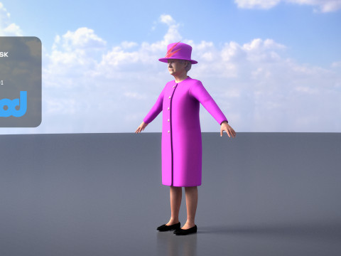 Queen Elizabeth 3D 模型