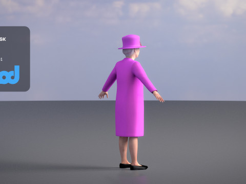 Queen Elizabeth 3D 模型