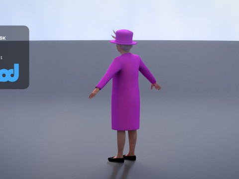 Queen Elizabeth 3D 模型