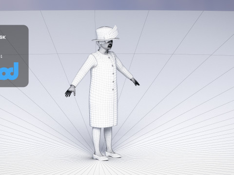 Queen Elizabeth 3D 模型