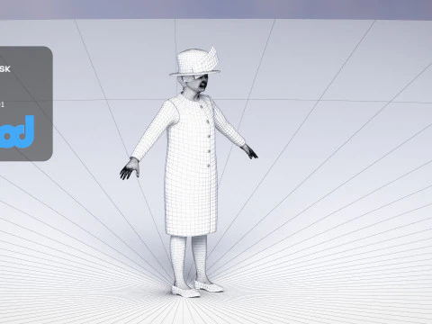 Queen Elizabeth 3D Model