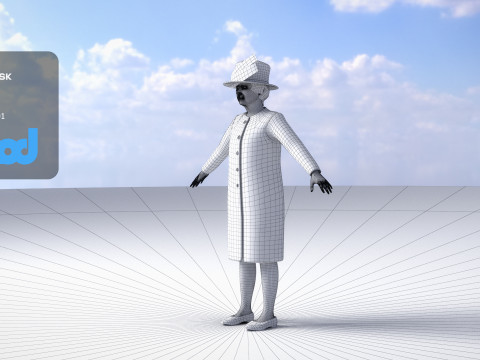 Queen Elizabeth 3D 模型