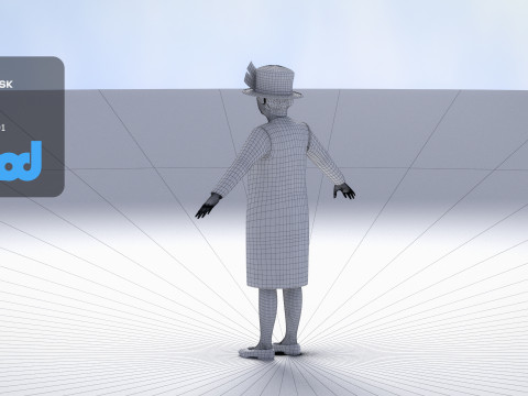 Queen Elizabeth 3D 模型