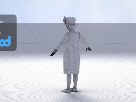 Queen Elizabeth 3D Model