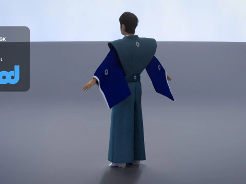 日本のサムライ0004 3Dモデル
