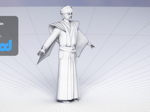 Japanese Samurai 0004 3Dモデル