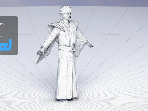 日本のサムライ0004 3Dモデル