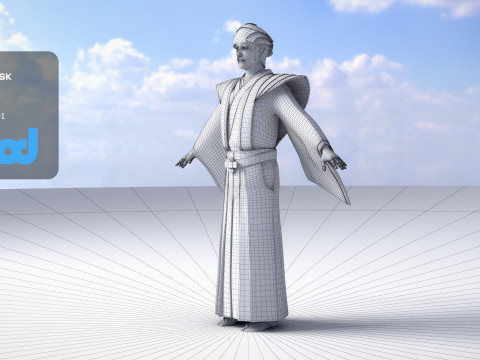 Japanese Samurai 0004 3Dモデル