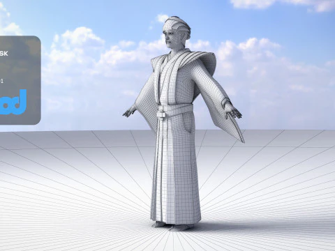 日本のサムライ0004 3Dモデル