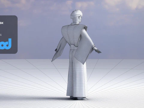 日本のサムライ0004 3Dモデル