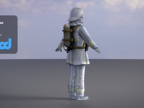 Japanese Firefighter 0001 3D मॉडल