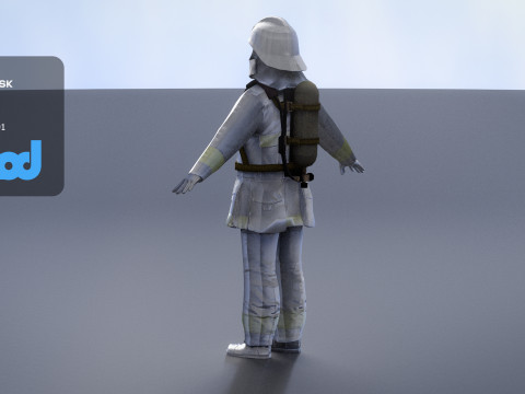 Japanese Firefighter 0001 3D मॉडल