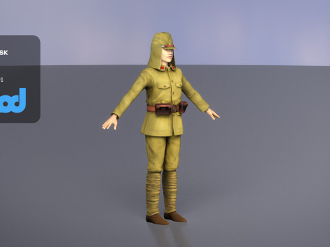 Japanese Soldier 3Dモデル