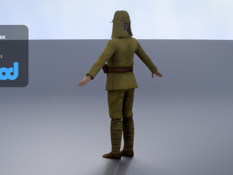 Japanese Soldier 3Dモデル
