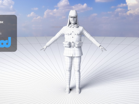 Japanese Soldier 3Dモデル