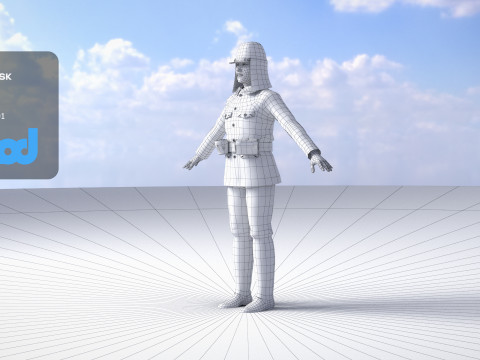 Japanese Soldier 3Dモデル