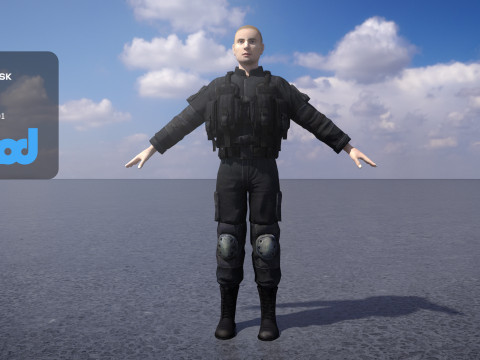 Navy Seal Close Quarter Battle Uniforms 3Dモデル