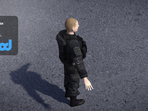 Navy Seal Close Quarter Battle Uniforms 3Dモデル