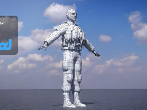 Navy Seal Close Quarter Battle Uniforms 3Dモデル