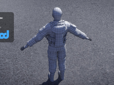 Navy Seal Close Quarter Battle Uniforms 3Dモデル