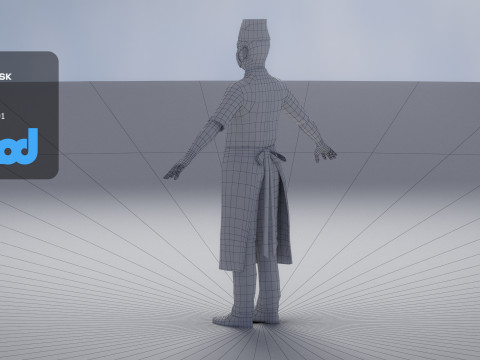 Chef Modelo 3D