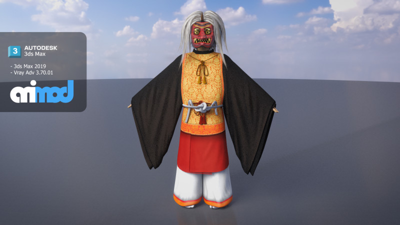 Oni King Modello 3D .c4d .max .obj .3ds .fbx .stl .blend