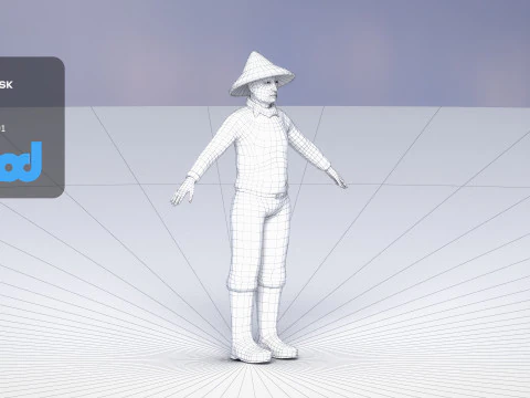 Farmer 3D Model