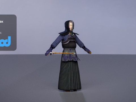 Kendo Man Modelo 3D