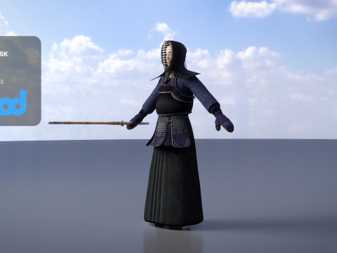 Kendo Man Modelo 3D