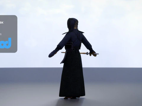 Kendo Man 3D Model