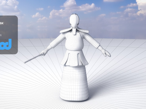 Kendo Man Modelo 3D