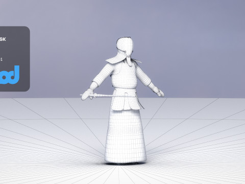 Kendo Man Modelo 3D