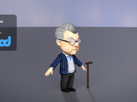 Elderly Man Model 3D