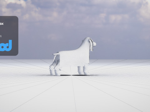 Cocker Spaniel Small Dog 3Dモデル