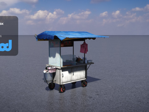 Street Vendor Braised Snacks Modèle 3D