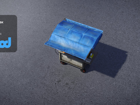 Street Vendor Braised Snacks Modèle 3D