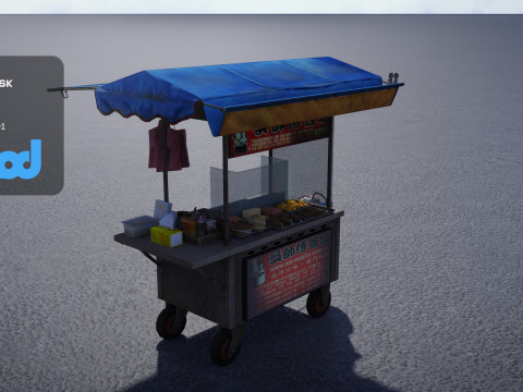 Street Vendor Braised Snacks Modèle 3D
