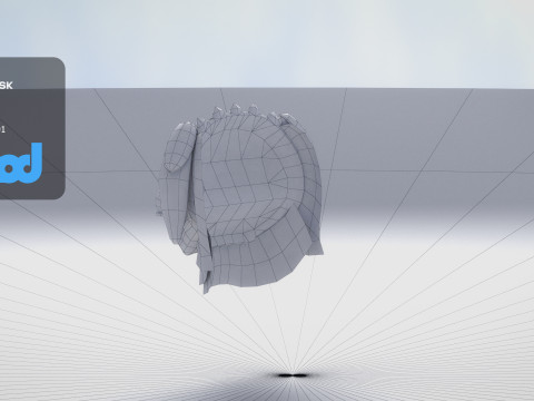 Chinese Lion Dance Head Mask Modèle 3D