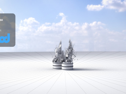 Decorative Pine Branches Model 3D
