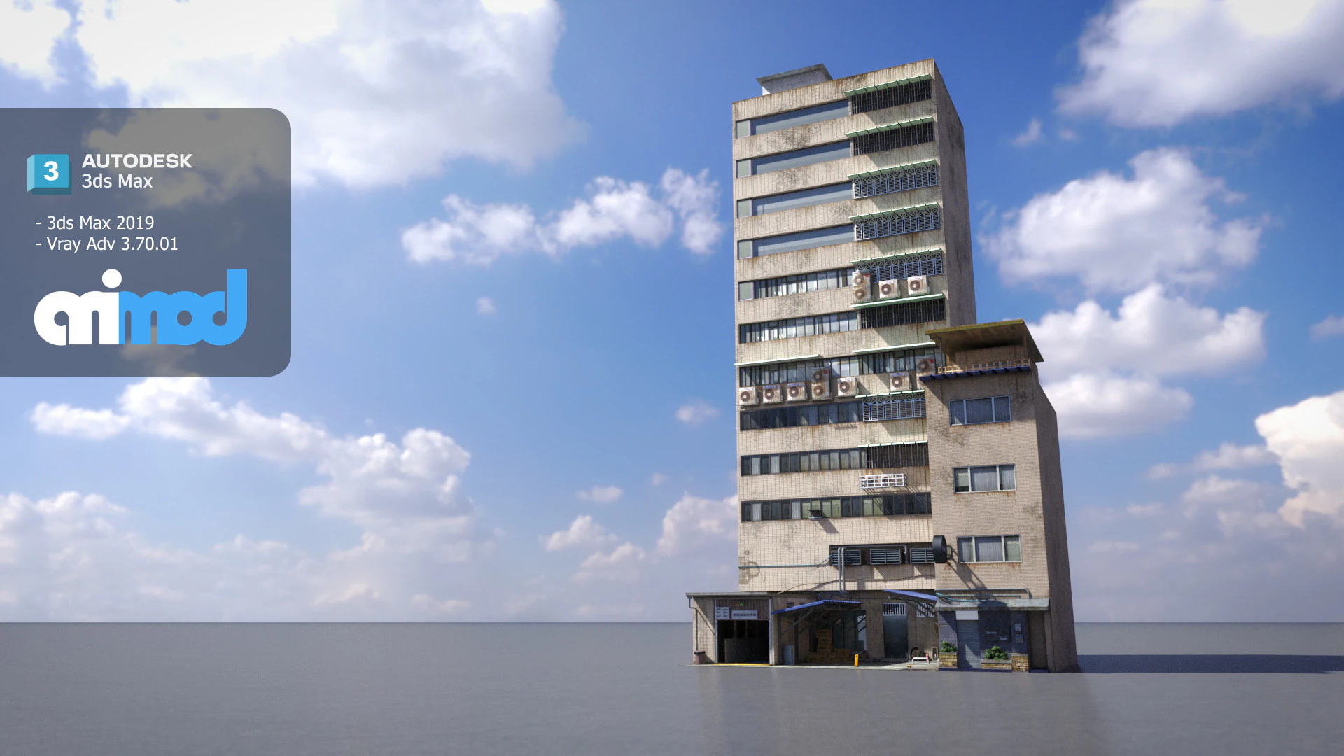 TW House 003 3D Model .c4d .max .obj .3ds .fbx .stl .blend