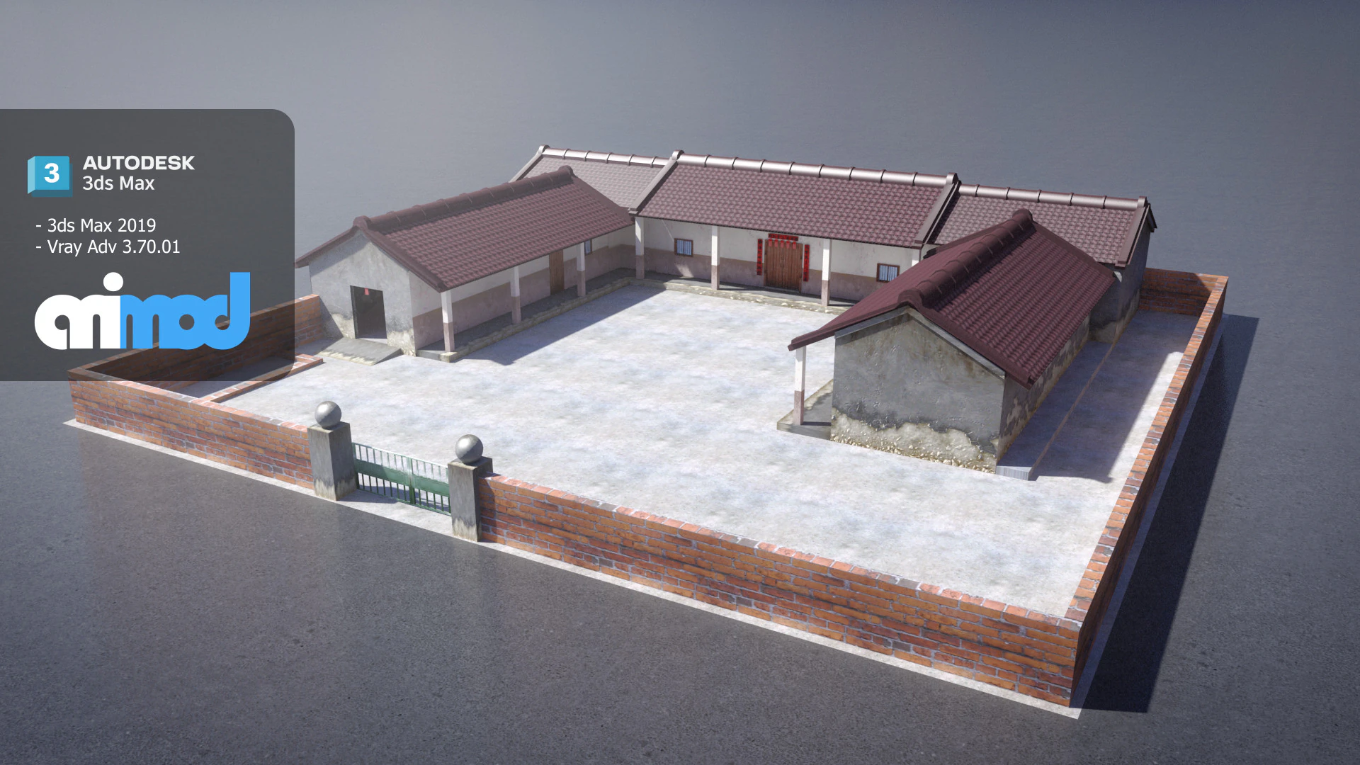San He Yuan 03 3D Model .c4d .max .obj .3ds .fbx .stl .blend