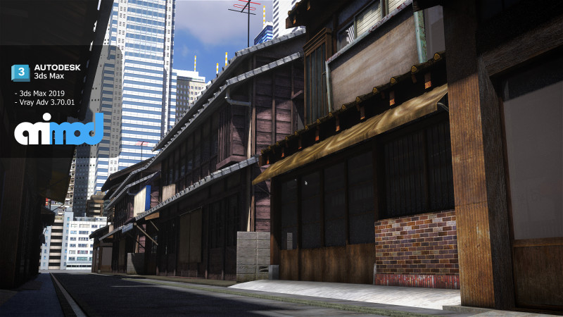Okonomiyaki Shop 3D Model .c4d .max .obj .3ds .fbx .stl .blend