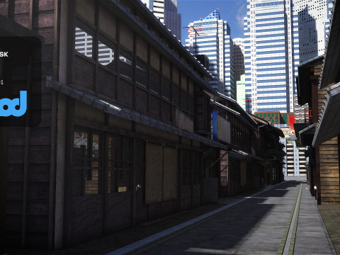 Okonomiyaki Shop 3D Model