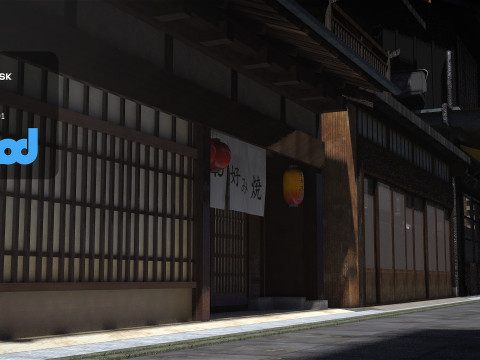 Okonomiyaki Shop 3D Model